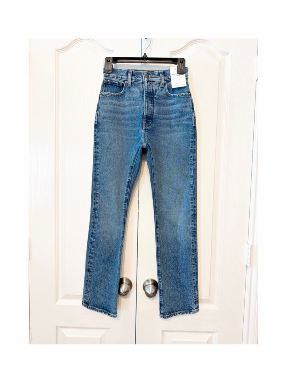 Madewell 90’s Straight Crop Medium Blue Denim Size W 23 NWT